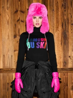 CHER Fluffy Aviator Hat