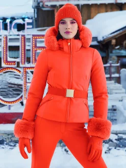 GISELLE FAUX BORDER Ski Jacket