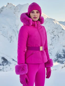GISELLE FAUX BORDER Ski Jacket