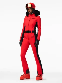 PARRY LONG FAUX BORDER Ski Suit